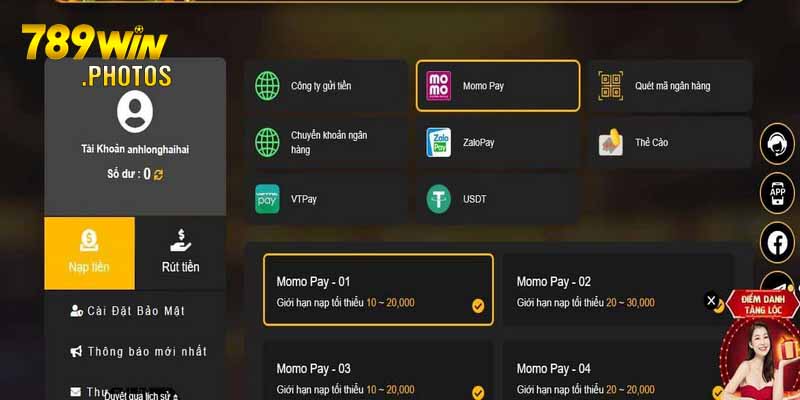 Nạp tiền 789win bằng thẻ cào siêu tiện lợi