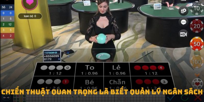 Chiến thuật quan trọng là biết quản lý ngân sách